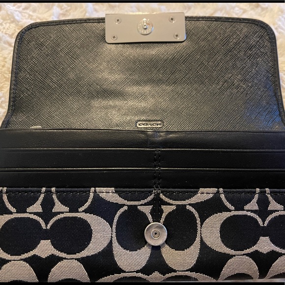 Genuine Coach Signature Wallet black and grey - Picture 3 of 14